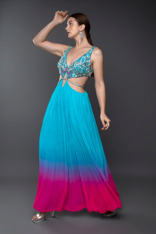 Azure Blossom Gown.