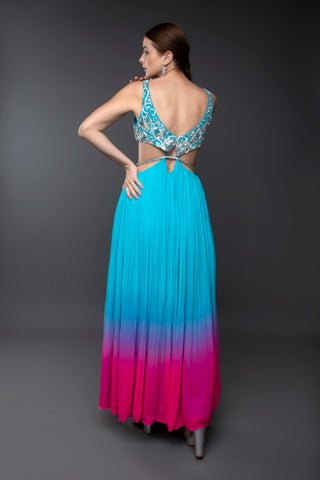 Azure Blossom Gown.